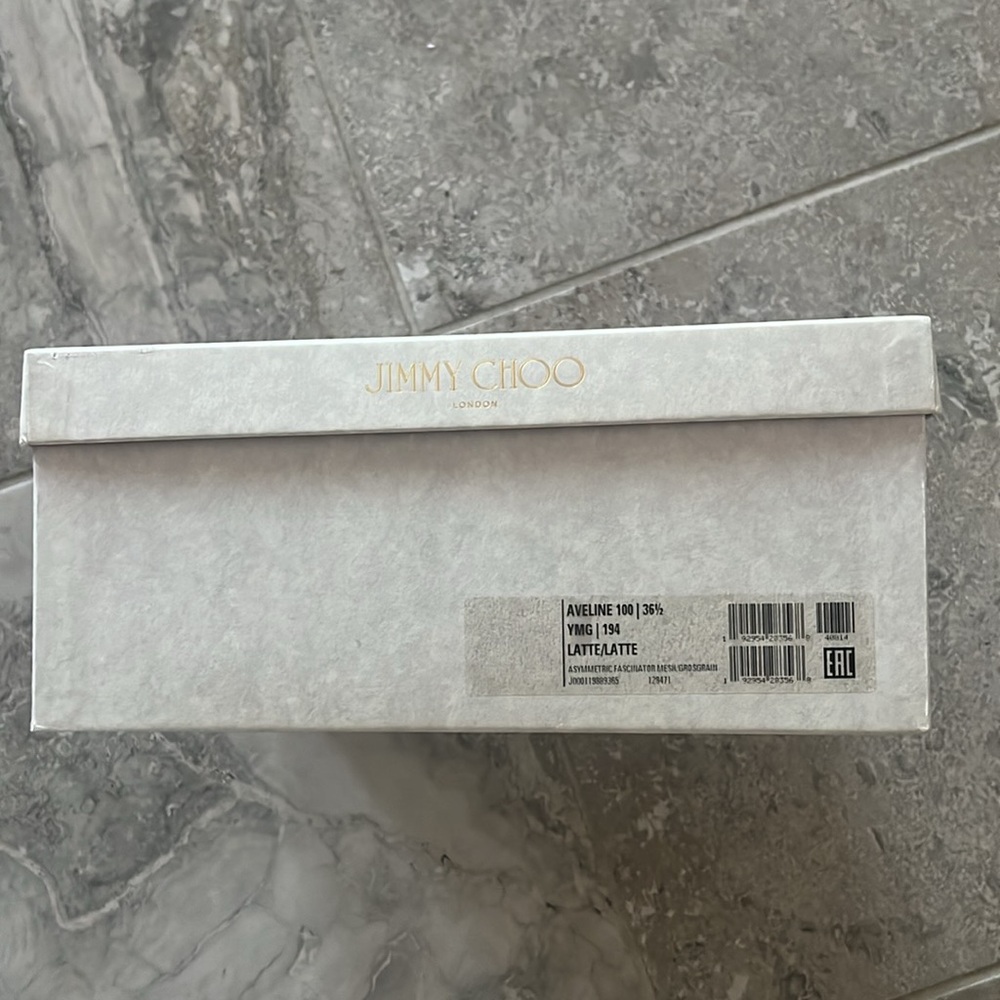 Jimmy Choo Aveline 100 Sandals w/Asymmetric Grosgrain Mesh Fascinator Bows NEW - Picture 15 of 16